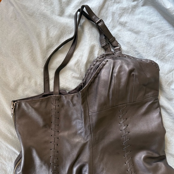 NEW Lab Leather Corset Mini Dress - Picture 9 of 9